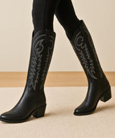 Bota Texana Feminina Cano Alto Country Estilosa | Leone